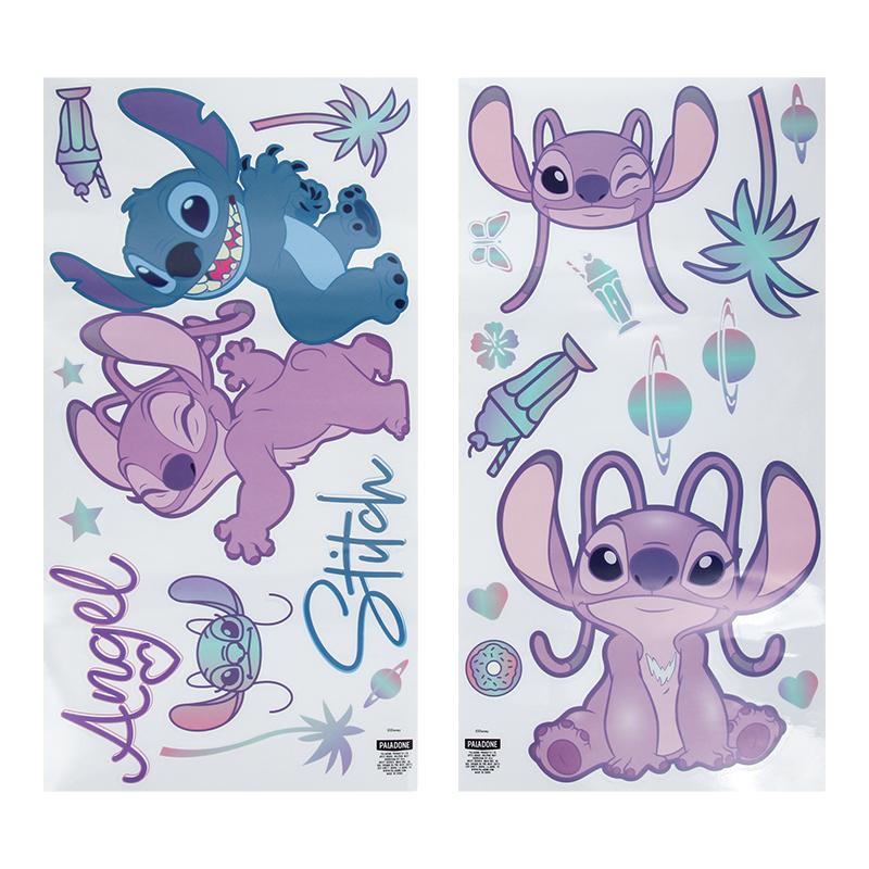 Disney Stitch and Angel Wall Stickers (58 pcs) / naklejki deloracyjne (ścienne) Disney - Stitch i Angel (58 szt)