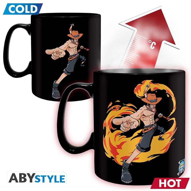 ONE PIECE Mug Heat Change (460 ml) Luffy & Ace / kubek termoaktywny One Piece (460 ml) Luffy i Ace - ABS