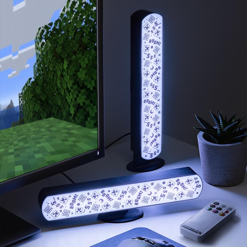 Minecraft multicolors Light Bar Set of 2 with Remote / Minecraft zestaw 2 lampek wielokolorowych z pilotem