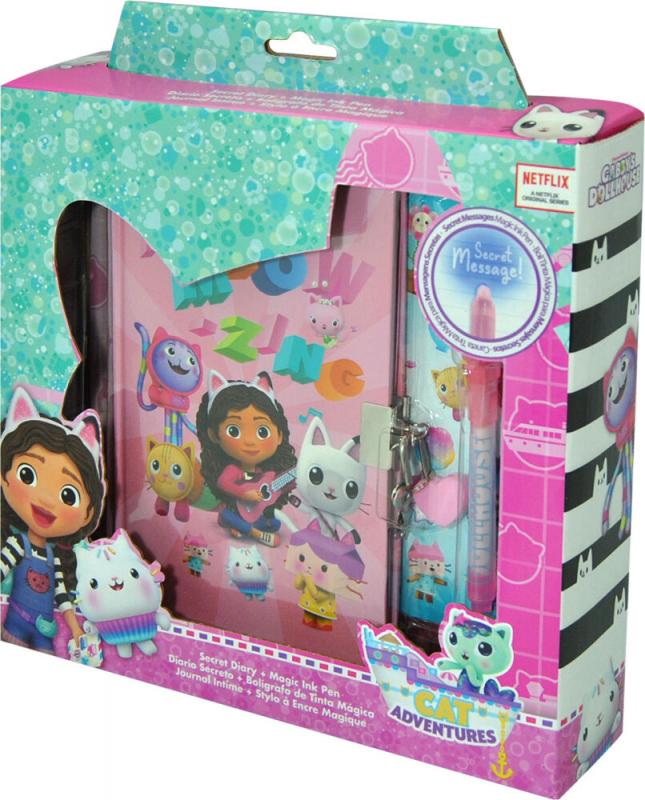 Gabbys Dollhouse secret diary with magic pen / Koci domek Gabi pamiętnik z magicznym długopisem