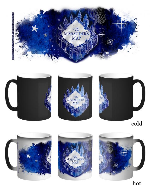 Harry Potter heat change mug - Marauders map / Harry Potter kubek termoaktywny - Mapa Huncwotów