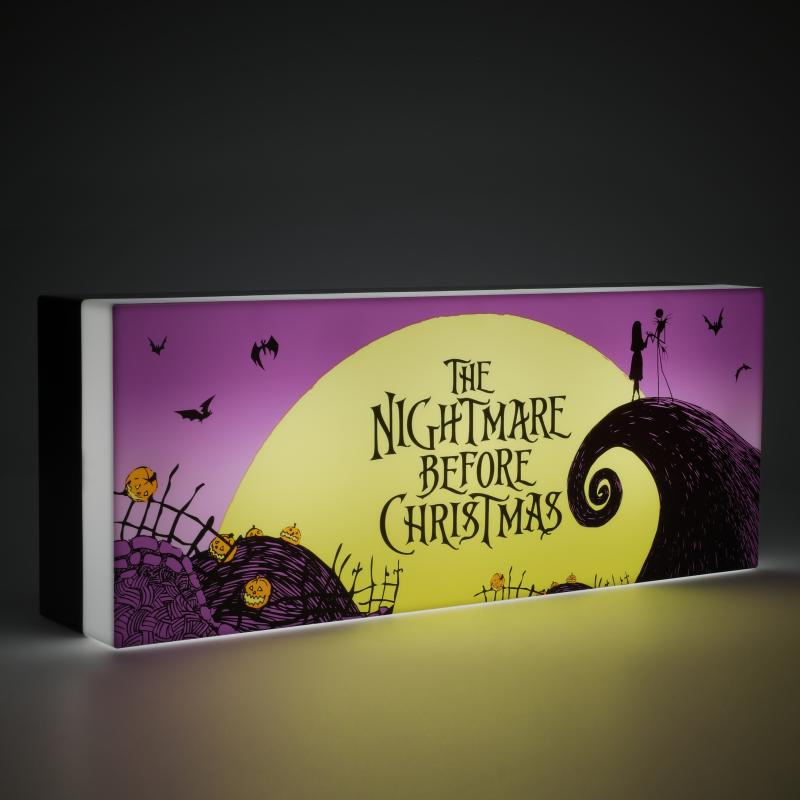 The Nightmare Before Christmas Logo Light / Lampka Miasteczko Halloween - logo