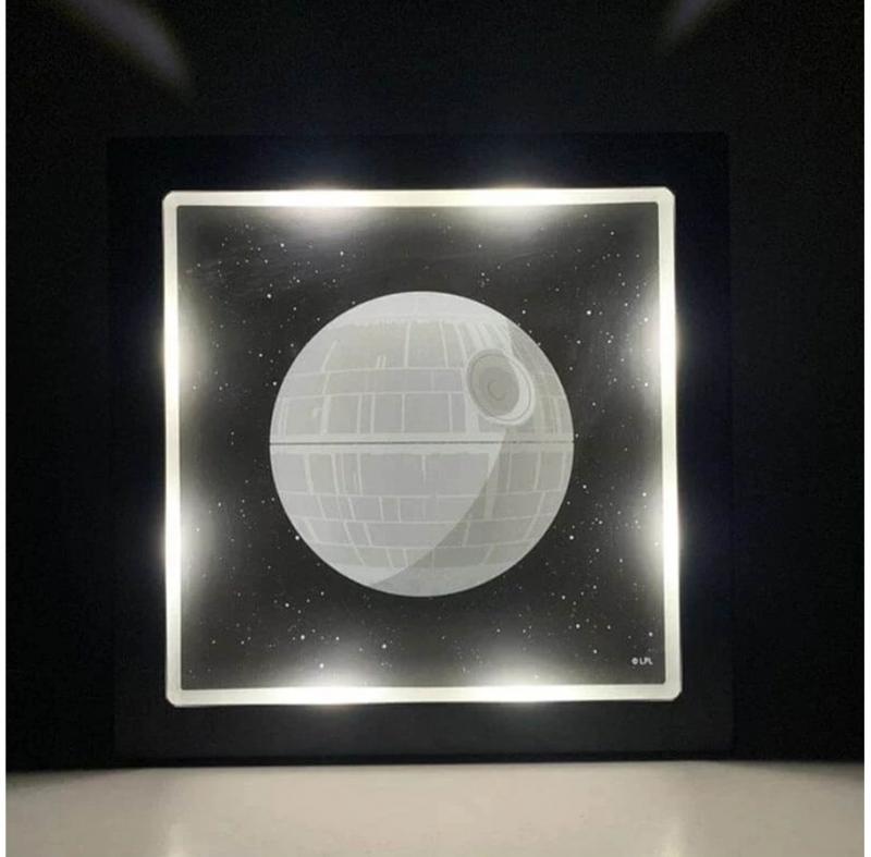 Star Wars Death Star Frame Light / Lampka Gwiezdne Wojny - Gwiazda Śmierci