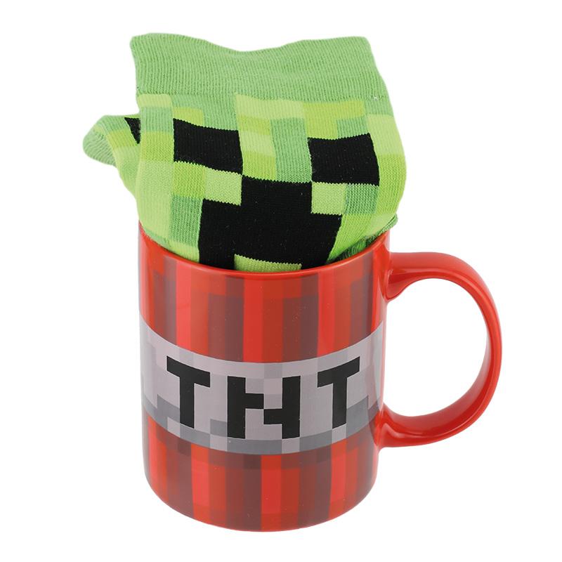 Minecraft Mug and Socks gift set / zestaw prezentowy Minecraft: kubek plus skarpetki