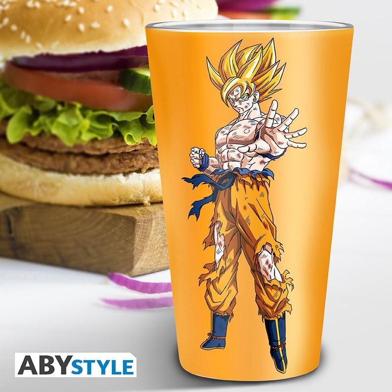 DRAGON BALL - Large Glass - 400ml - Goku Super Saiyan - ABS