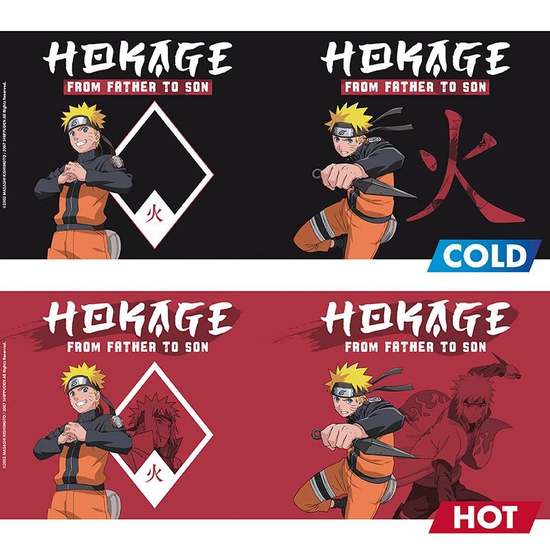 NARUTO SHIPPUDEN - Mug Heat Change - 460 ml - FROM FATHER TO SON - ABS