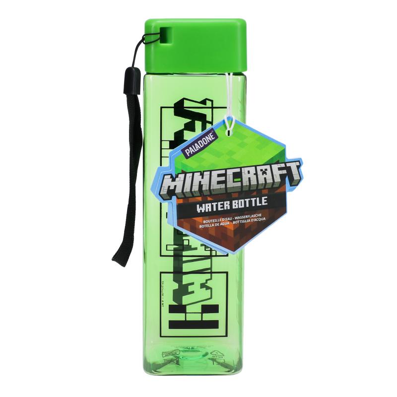 Minecraft Shaped Water Bottle (500 ml) / Butelka wielokrotnego użytku Minecraft (500 ml)