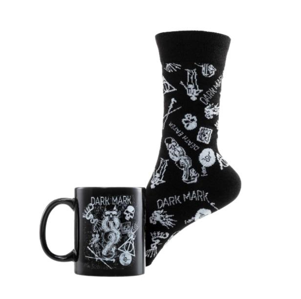 HARRY POTTER (DARK ARTS) MUG & SOCK GIFT SET / Harry Potter zestaw prezentowy (czarna magia): kubek plus skarpetki