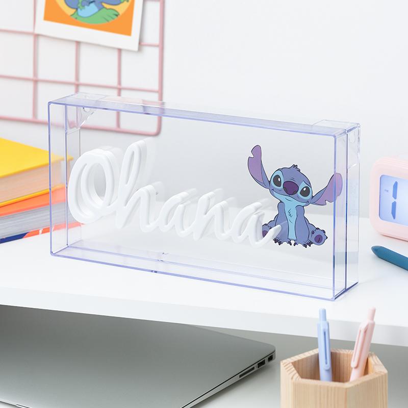 Disney Stitch Ohana LED Neon Light / lampka neonowa Disney Stitch - Ohana