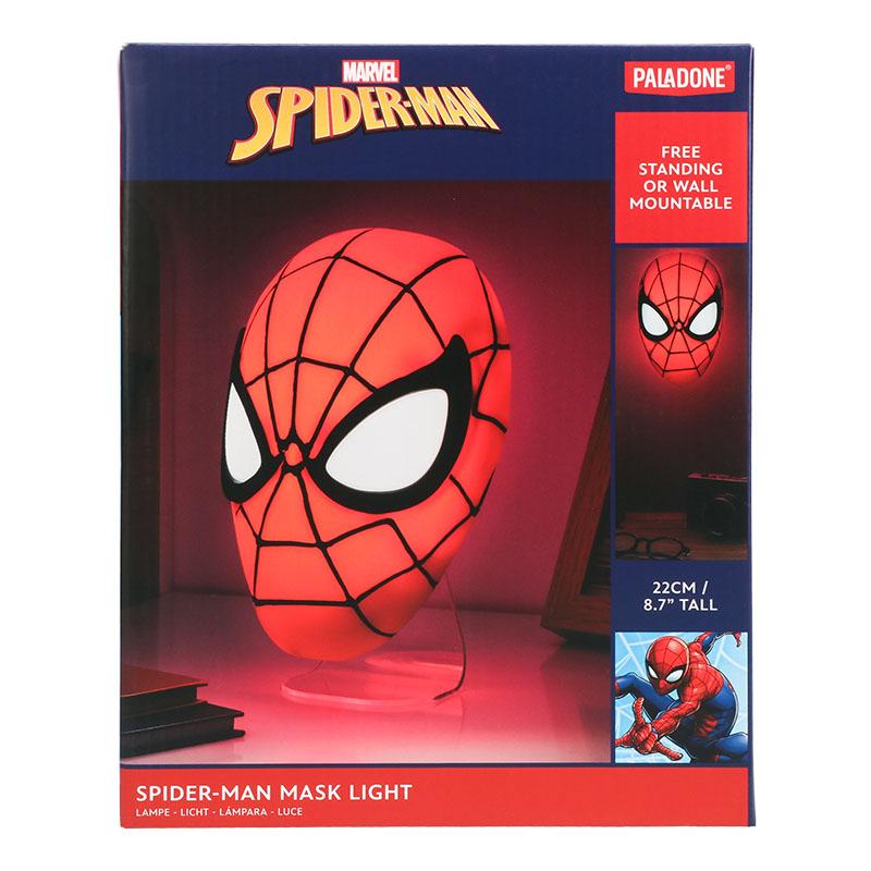 Marvel Spiderman Mask desktop / wall light (high: 22 cm) / lampka ścienno-biurkowa Marvel Spiderman maska (wysokość: 22 cm)