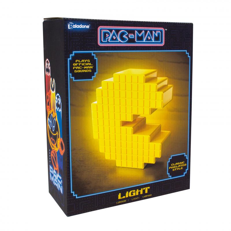 Pac-Man Pixelated Light with sound (high: 15 cm) / Lampka PAC-MAN z dźwiękiem (wyskość: 15 cm)