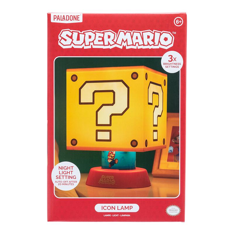 Super Mario Icon Lamp (high: 28 cm) / lampa Super Mario (wysokość: 28 cm)