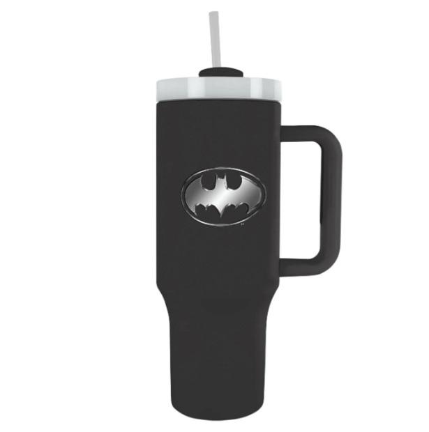 Batman (Bat Emblem) travel cup with straw (1180 ml) / Batman - logo (1180 ml) kubek podróżny ze słomką (1180 ml)