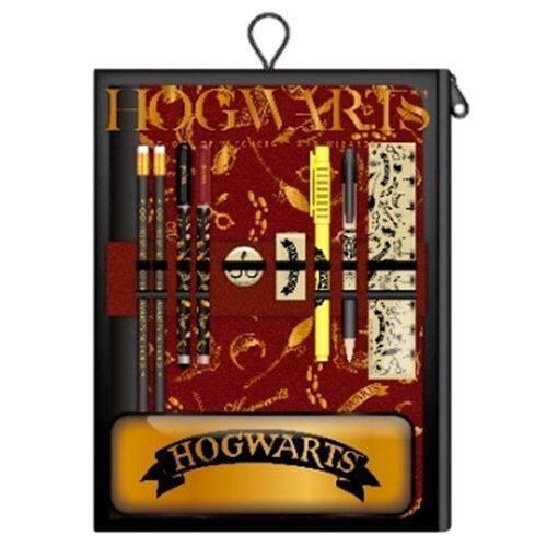 Harry Potter Hogwarts Bumper Stationery Wallet Black (11 elements) / Zestaw szkolny Harry Potter - Hogwart (czarny - 11 elementów)