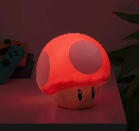 Nintendo Mushroom Light with sound - Try me / Nintendo lampka Grzybek z dźwiękiem (funkcja: Try me)