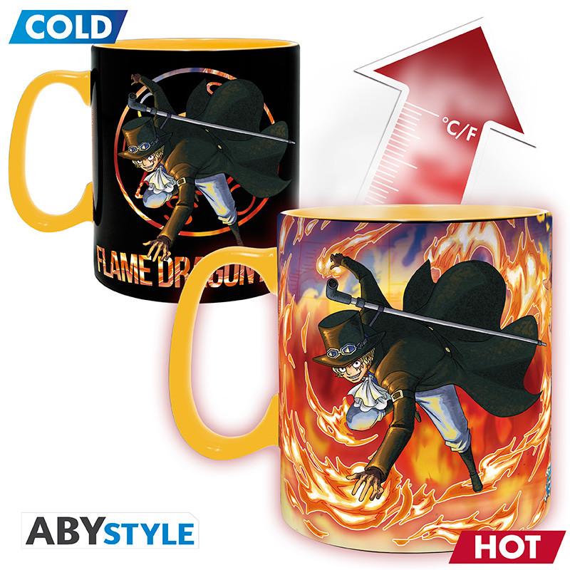 ONE PIECE mug heat change (460 ml) - Luffy & Sabo / One Piece kubek termoaktywny (460 ml) Luffy & Sabo - ABS