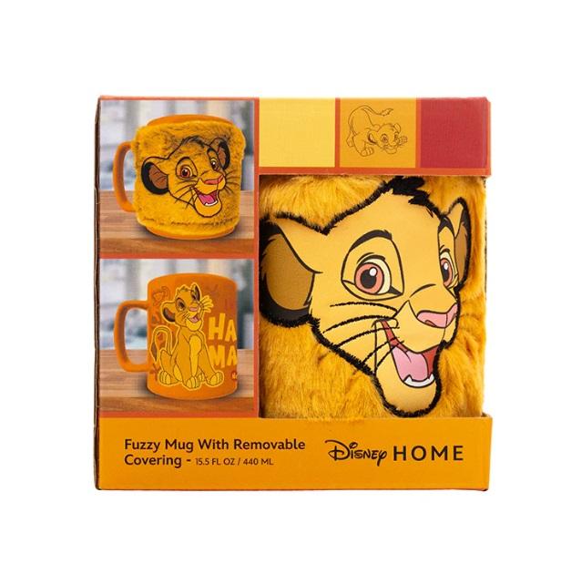 DISNEY THE LION KING (SIMBA SMILING FACE) FUZZY MUG / Disney Król Lew (uśmiechający się Simba) kubek z futerkiem