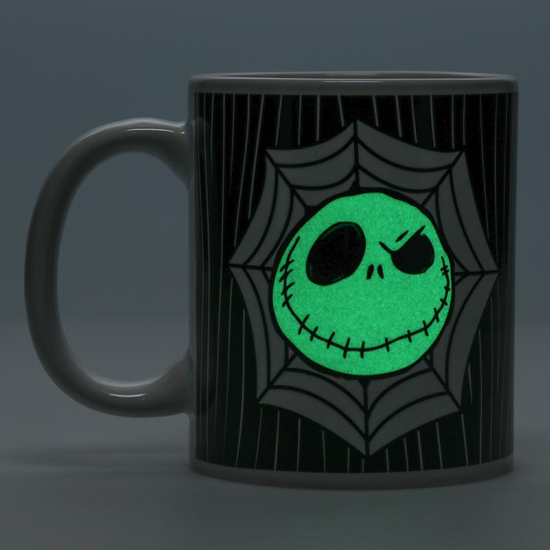 The Nightmare Before Christmas Jack Skellington Glow in the Dark Mug / Miasteczko Halloween Jack Skellington kubek święcący w ciemności