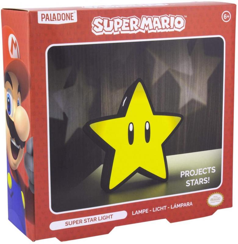 Super Mario - Super Star Light with Projection / lampka Super Mario - Super Star z projektorem