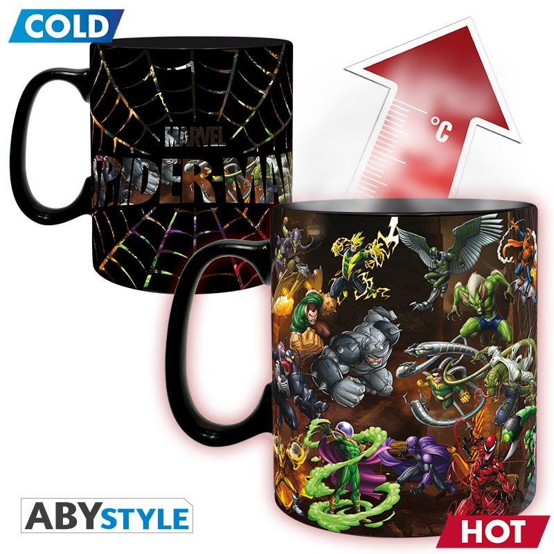 MARVEL Mug Heat Change (460 ml) Spider-Man Multiverse / kubek termoaktywny Marvel Spiderman (460 ml) - ABS