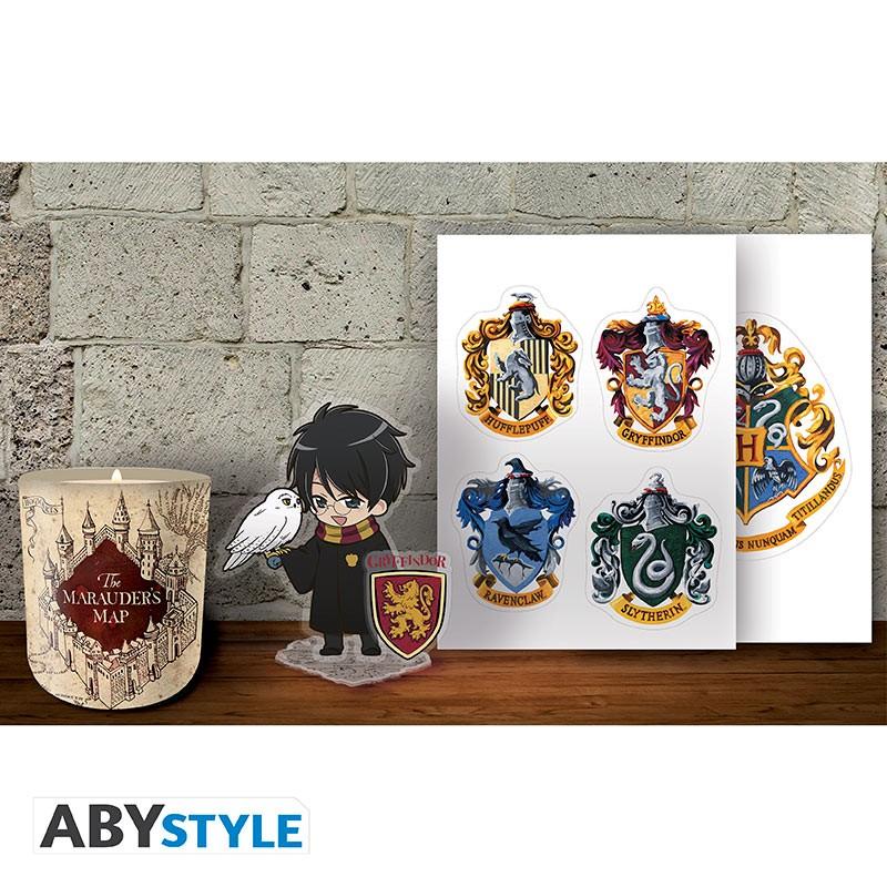 HARRY POTTER gift set: candle, acrylic graphics, stickers / zestaw prezentowy Harry Potter: świeczka, akrylowa grafika, naklejki - ABS