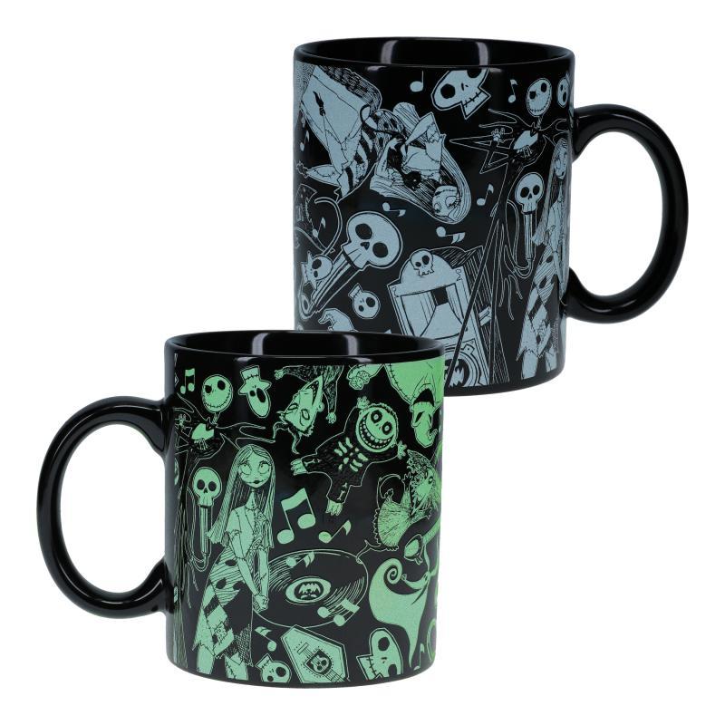 The Nightmare Before Christmas Glow in the Dark XL Mug / Kubek XL Miasteczko Halloween - święcący w ciemności