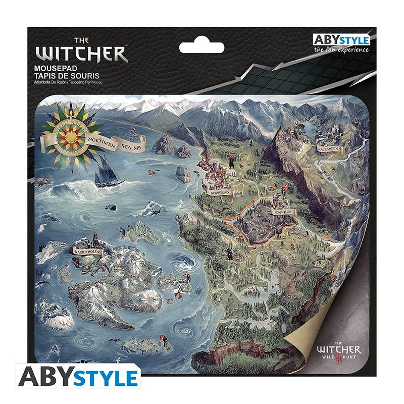 THE WITCHER flexible mousepad World map (23,5 x 19,5 cm) / Wiedźmin podkładka pod myszkę - mapa świata (23,5 x 19,5 cm) - ABS