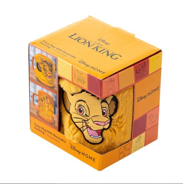 DISNEY THE LION KING (SIMBA SMILING FACE) FUZZY MUG / Disney Król Lew (uśmiechający się Simba) kubek z futerkiem