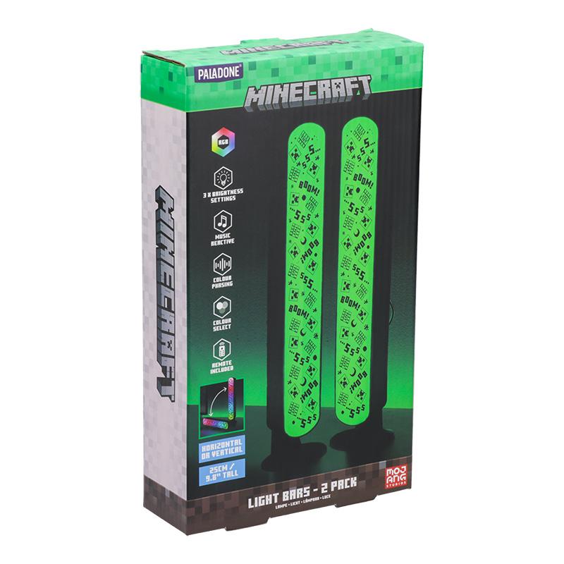 Minecraft multicolors Light Bar Set of 2 with Remote / Minecraft zestaw 2 lampek wielokolorowych z pilotem