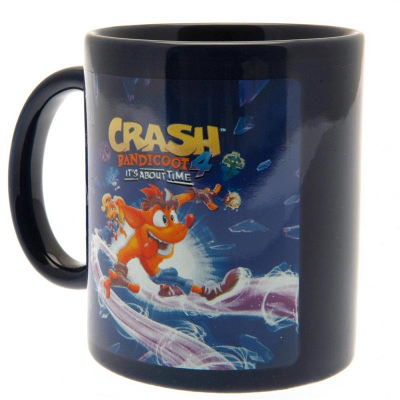 CRASH BANDICOOT IT'S ABOUT TIME GIFT SET : mug, coaster, keychain / zestaw prezentowy Crash Bandicoot - Najwyższy czas : kubek, podkładka, brelok