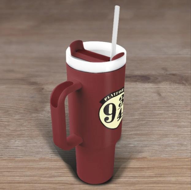 Harry Potter platform 9 3/4 travel cup with straw (1180 ml) / Harry Potter peron 9 3/4 kubek podróżny ze słomką (1180 ml)