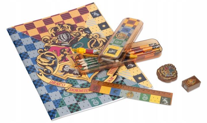 HARRY POTTER BUMPER STATIONERY ZIP BAG / Zestaw przyborów szkolnych Harry Potter - Herby Domów