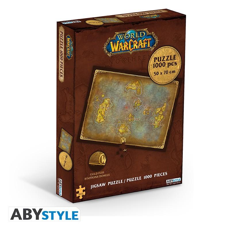 WORLD OF WARCRAFT - Jigsaw puzzle 1000 pieces - Azeroth's map / puzzle World of Warcraft (1000 elem) - Mapa Azerotha - ABS