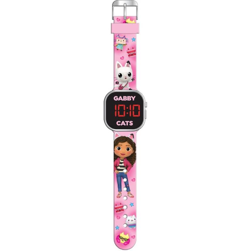 Gabby's Dollhouse led watch v.2 / Zegarek cyfrowy Koci Domek Gabi (wersja 2)