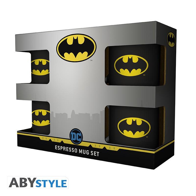 DC COMICS - Set 4 espresso mugs - Batman Iconic / Dc Comics zestaw do espresso (4 kubeczki) Batman Iconic - ABS