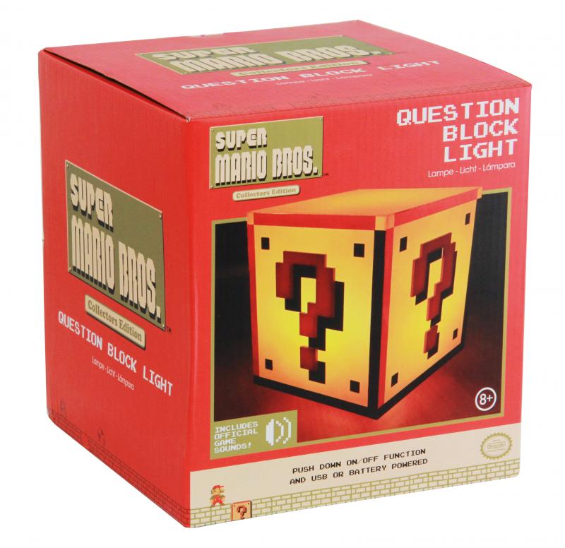 Super Mario Bros Question Block Light with sound / Lampka Super Mario Bros ? z dźwiękiem