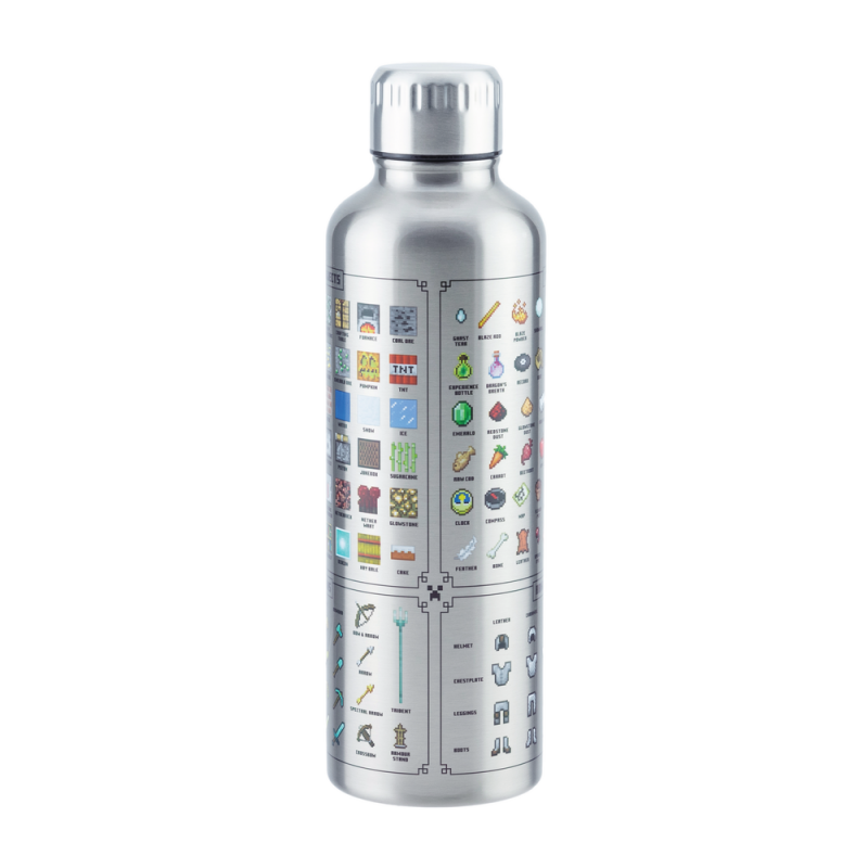 Minecraft Metal Water Bottle / butelka metalowa Minecraft