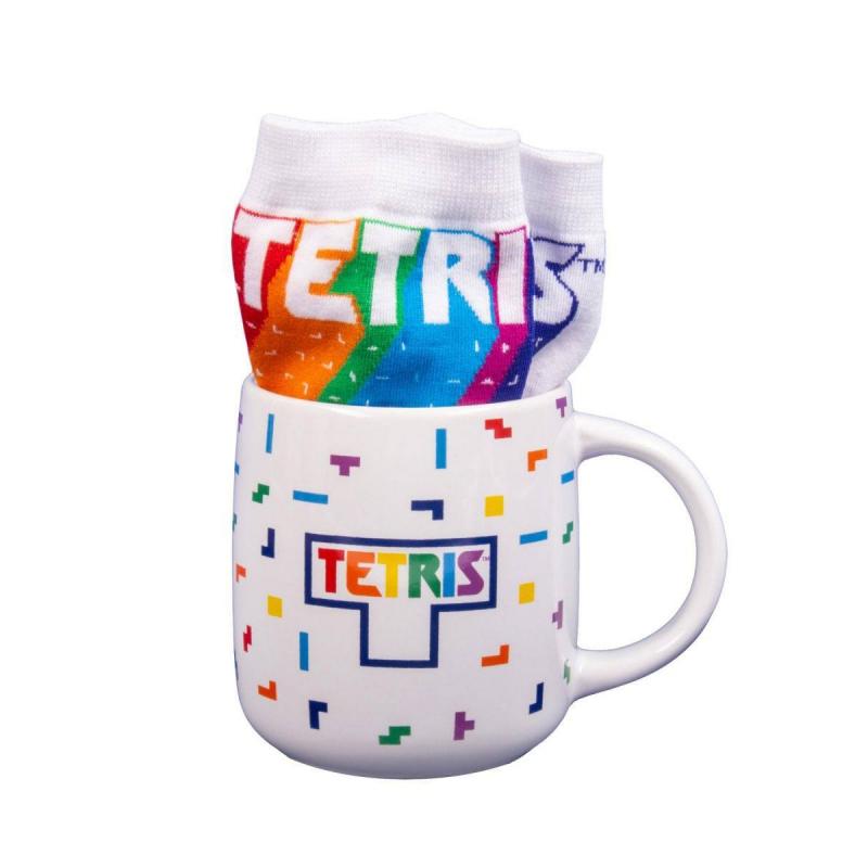 Tetris mug and socks gift set / zestaw prezentowy Tetris: kubek plus skarpetki