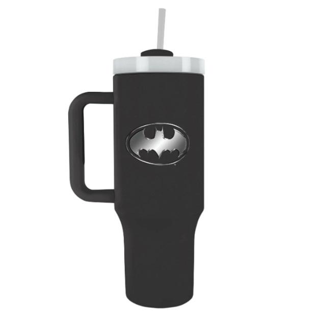 Batman (Bat Emblem) travel cup with straw (1180 ml) / Batman - logo (1180 ml) kubek podróżny ze słomką (1180 ml)