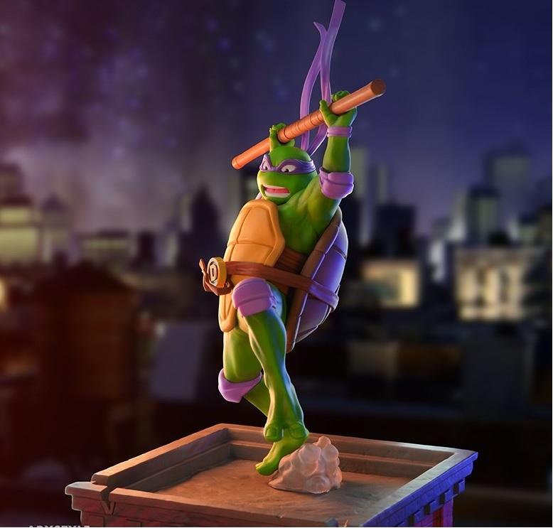 TMNT Figurine - Donatello 1:10 (high: 21 cm) / Figurka TMNT - Donatello 1:10 (wysokość: 21 cm) - ABS