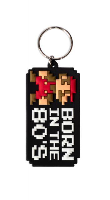 Super Mario rubber keychain - Born in the 80's / brelok gumowy Super Mario - urodzeni w latach 80