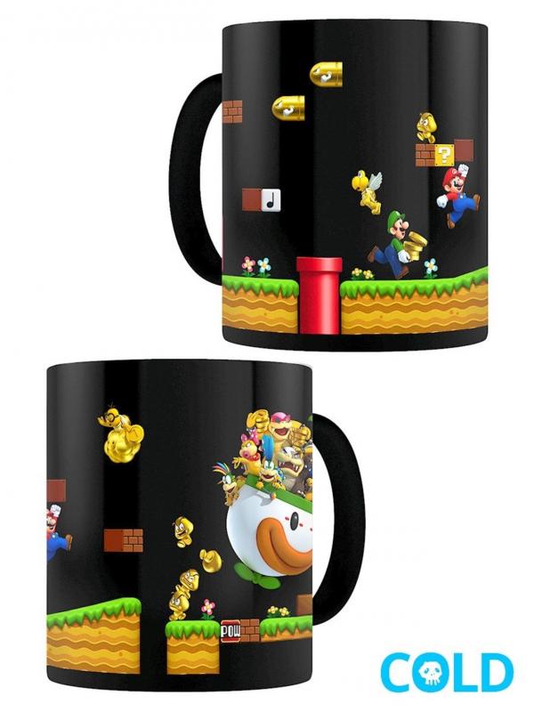 SUPER MARIO (GOLD COIN RUSH) HEAT CHANGE MUG / kubek termoaktywny Super Mario (gorączka złota)