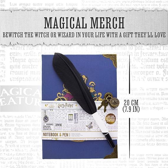 Harry Potter Hogwarts Secret Locked Diary and Quill Pen Set / zestaw Harry Potter zamykany notatnik Hogwarts z gęsim piórem