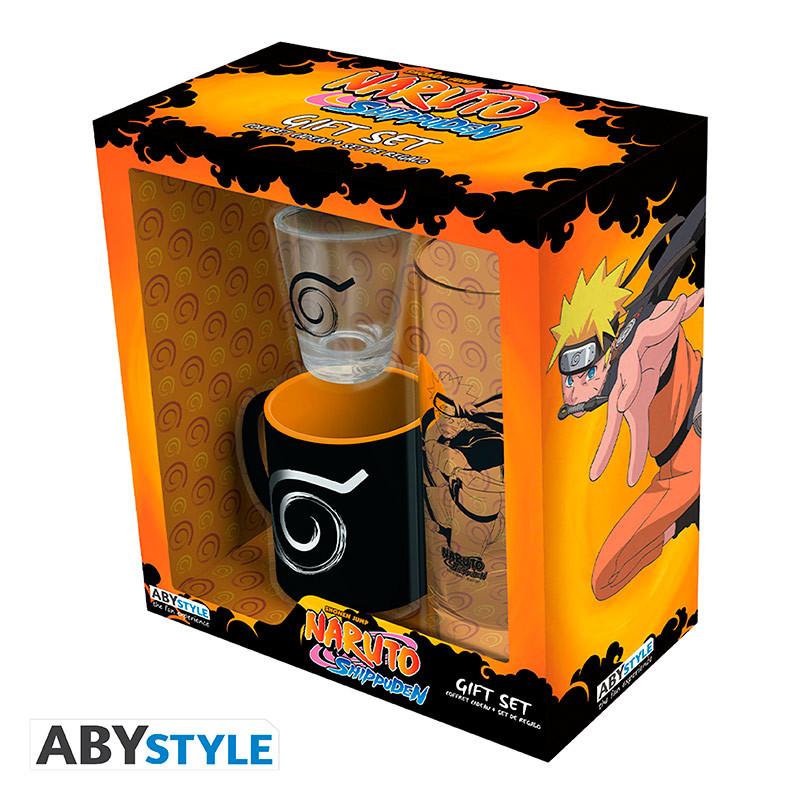 NARUTO SHIPPUDEN gift set: glass, espresso set / Naruto Shippuden zestaw prezentowy: szklanka, zestaw do espresso - ABS