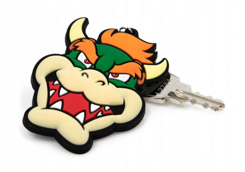Super Mario rubber keychain - Bowser / brelok gumowy Super Mario - Bowser