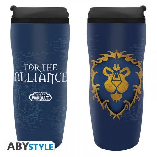 WORLD OF WARCRAFT Travel mug - Alliance / World of Warcraft kubek termiczny - Alliance - ABS