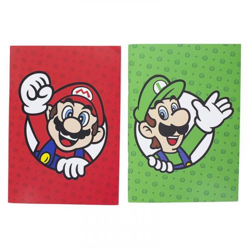 Super Mario Set of 2 Notebooks / zestaw dwóch notatników Super Mario
