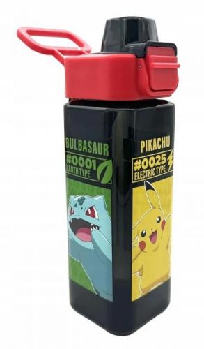 Pokemon square bottle (500 ml) - characters / Pokemon butelka (500 ml) - postaci