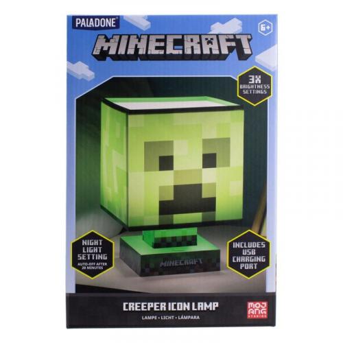 Minecraft Creeper Lamp and USB Charger (high: 26 cm) / lampa Minecraft Creeper z ładowarką USB (wysokość: 26 cm)