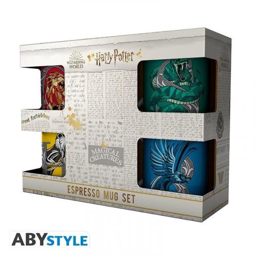 HARRY POTTER - Set 4 espresso mugs - Stand Together - ABS